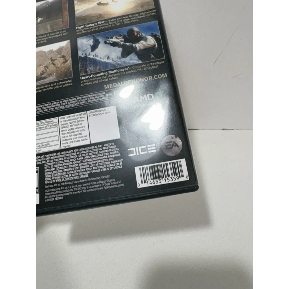 Medal of Honor Limited Edition PC, 2010 By Electronic Arts Rare